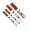Brown, variant on Kilougeis 4Pcs Stone Tablet Up Pen,Large Capacity Metal Marker for Restoration Water Proof & Heat Repair & Letter