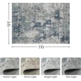 thumbnail image 2 of Modern Abstract Area Rug Carpet X Rugs for Living RoomMachine Washable Rugs for Bedroom Dining Living Room Rug Grey MultiColor, 2 of 7