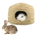 thumbnail image 2 of Kkkded Grass House for Rabbits,Rabbit Bunny Grass House/Rabbit Hideout / Hand Crafted Natural Grass Hideaway, 2 of 7