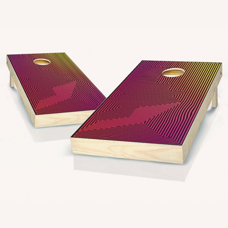 Skip's Garage Dimensions Solid Wood Cornhole Board Set