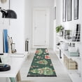 thumbnail image 4 of Yayeee Runner Rug for Bedroom 2'x6' Machine Washable Hallway Non Slip Mat, Green Christmas Trees, 4 of 8