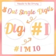 thumbnail image 5 of Groovy 10th Birthday Party Decorations - Peace Out Single Digits I'm 10 Banner, Boho Rainbow 10th Birthday Party Decorations for Girls, Daisy Peace out Single Digits Party Supplies, 5 of 6