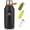 Black, variant on Santeco Stainless Steel Kola Water Bottle 12 fl oz, Green