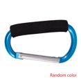 thumbnail image 1 of Ultra Big Size Carabiner Large D Button Sponge Handle Buckle D-Ring Shape Aluminum Alloy Sponge Shopping Hook Random Color, 1 of 8