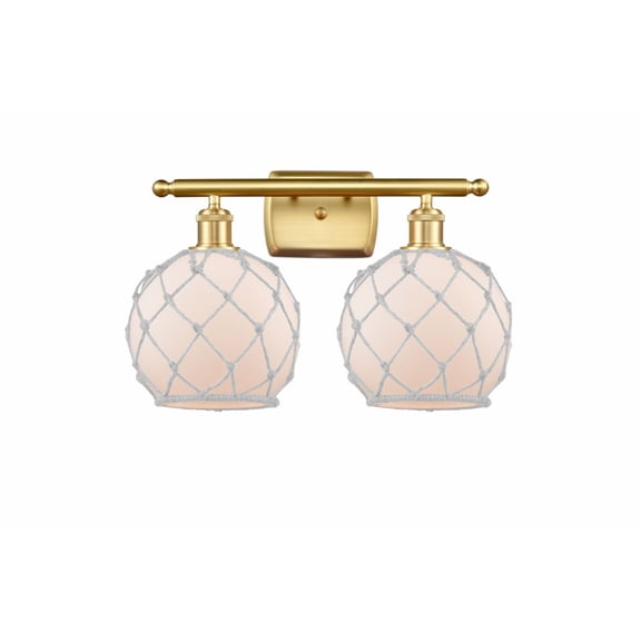 Innovations Lighting - Farmhouse Rope - 2 Light Bath Vanity In Industrial