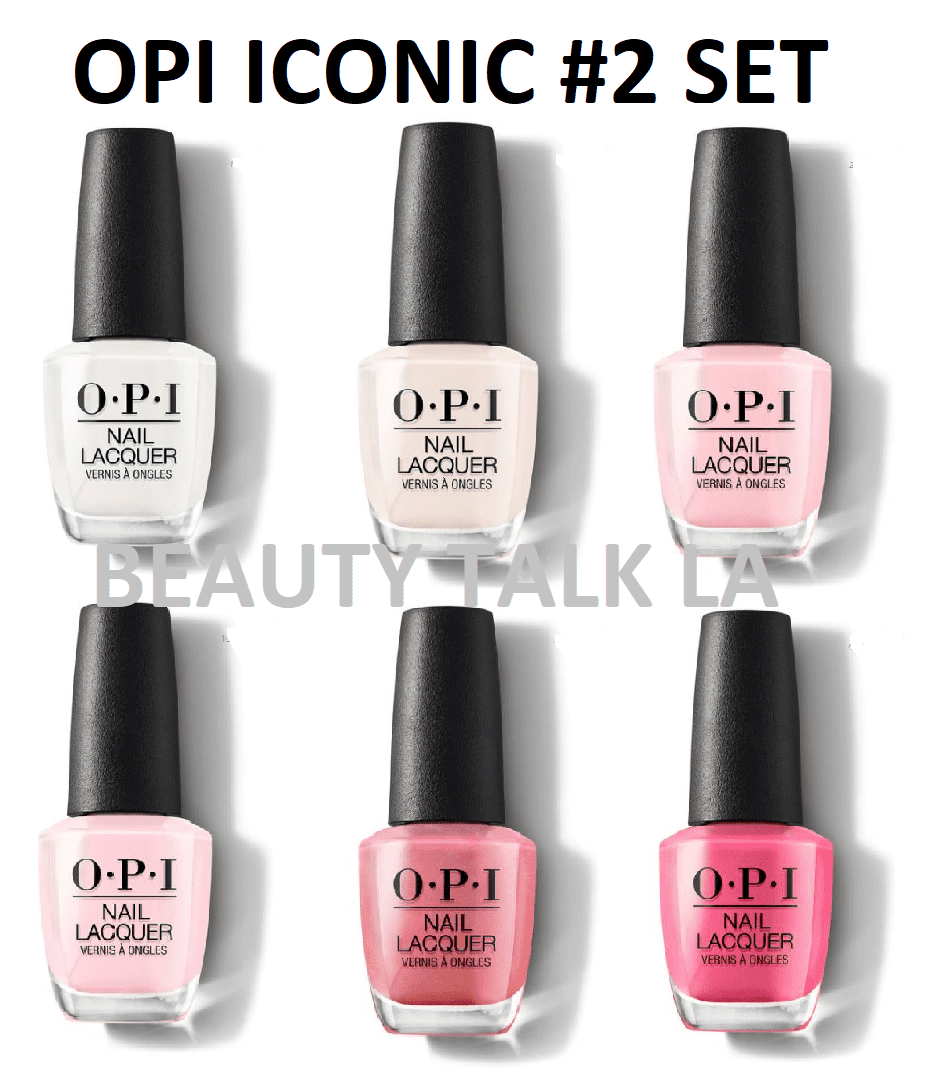 OPI MOST POPULAR Nail Polish Lacquer ICONIC SET 2 SPECIAL Set Of 6 