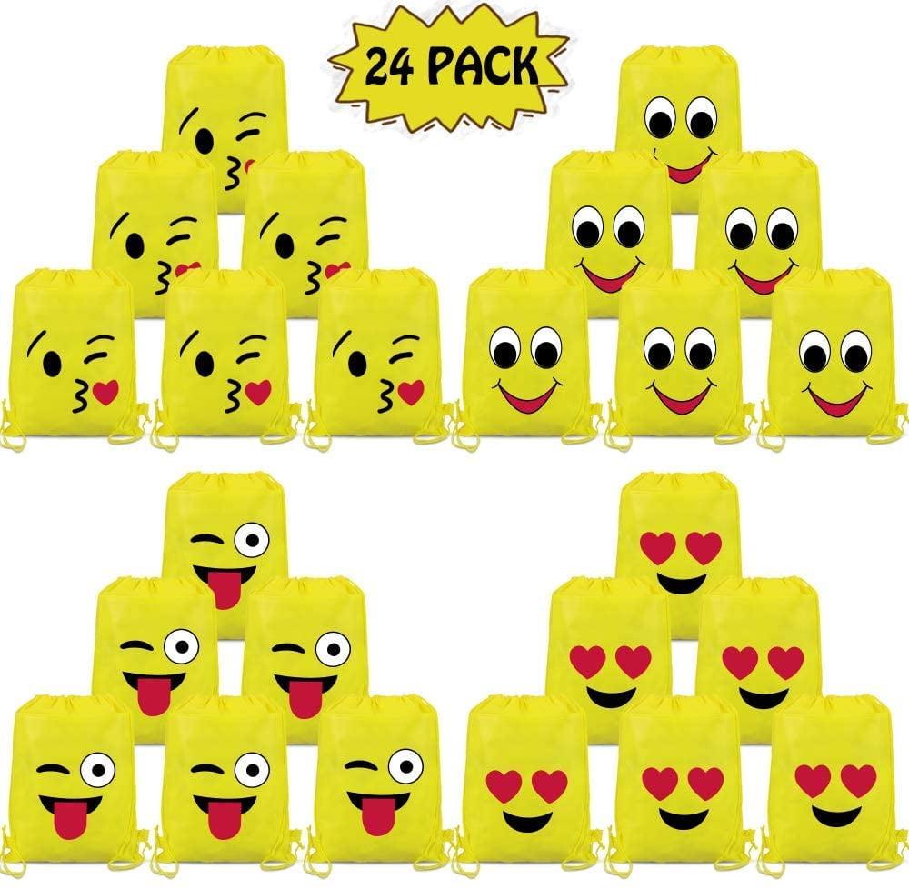 emoji drawstring bags