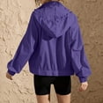 thumbnail image 5 of NominalSnug Rain Jackets for Women Lightweight Waterproof Zip Up Hoodies Hiking Outdoor Windbreaker Raincoats with Pockets, 5 of 8