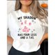 thumbnail image 1 of Camiseta De Verano Para Mujer, Cuello Redondo, Para Mochilero, Vacaciones En La CalleWomen's Casual Chic Pink Paw Print T-Shirt - Comfy Knit Crew Neck, Short Sleeve, Stretchy Polyester Blend, Machin, 1 of 6