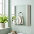 thumbnail image 6 of Linnome Irregular Frameless Self-Adhesive Wall Mirror 15.75x15.75in Four Asymmetrical Shapes for Bathroom Bedroom Vanity Entryway Decor, 6 of 6