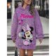 thumbnail image 1 of Sudadera con capucha de Minnie para mujer, vestido suelto de Disney, suéter estampado de moda informal, sudadera con capucha, suéter de moda para mujer, 1 of 4