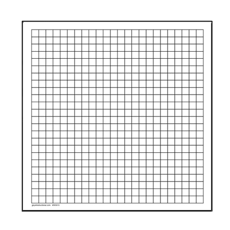 Geyer Instructional Easy Cling Graph Paper, 20"in x 20"in