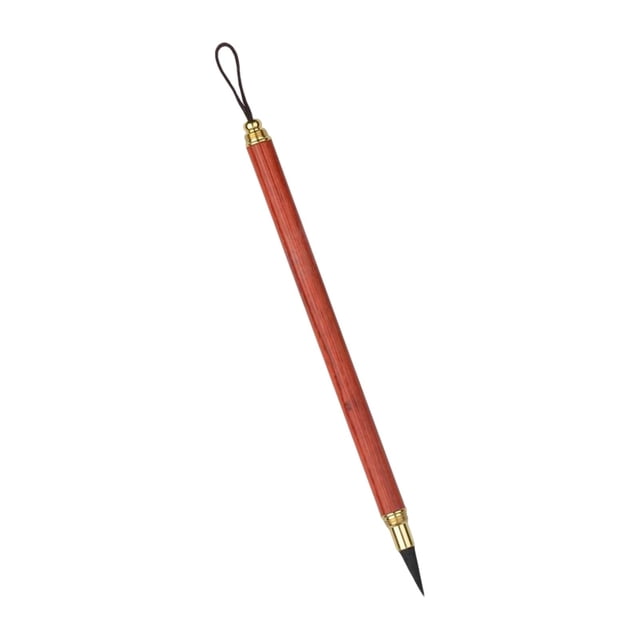 1 pincel de escritura para caligrafía, pincel de tinta, mango de madera de sándalo para escribir a mano Rojo Zulema Cepillo de escritura de caligrafía