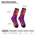 thumbnail image 2 of Logiee Bright Textured Animal Print Adult Socks for Men & Women,Calf Socks, Ankle Socks,Boots Socks,Breathable Casual Sock,Unisex Crew Socks, 2 of 6