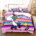 thumbnail image 1 of GP1 Snoopy 3 En 1 Juego De Ropa De Cama Sábana Edredón Funda De Dormitorio Lavable Cómodo Traje De Casa PG1, 1 of 4