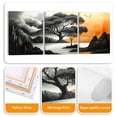 thumbnail image 6 of 3 Piece Canvas Wall Art for Living Room Bedroom, Green Minimalist Botanical Plant with Flower Artwork Picture Floral Twigs Painting Print for Home Kitchen Office Decor 12x16'', 6 of 7