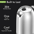 thumbnail image 5 of LONGDEEM Electric Kettle, 1.7L Stainless Steel, 1500W, Auto Shutoff, Boil-Dry Protection, Silver, New, 5 of 7