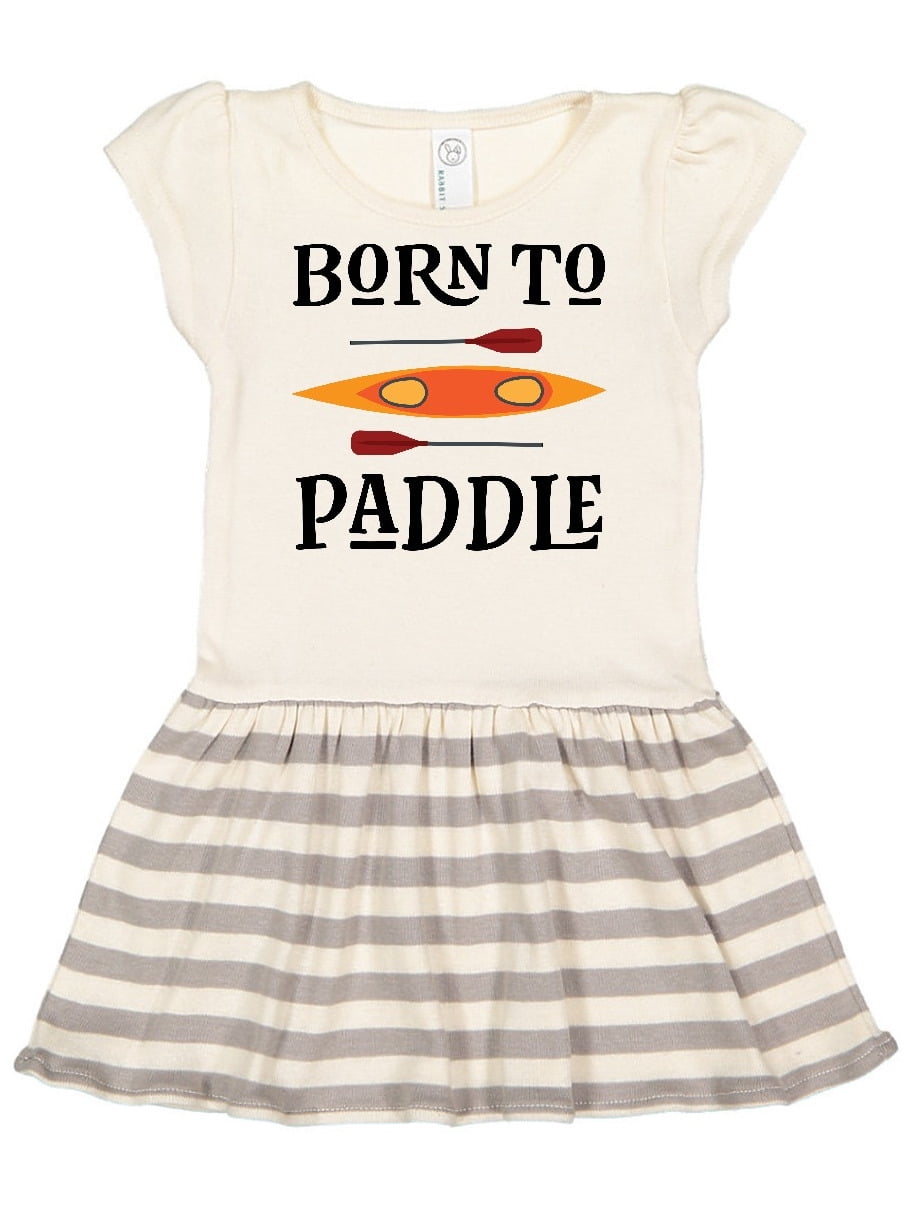 INKtastic Kayaking Born To Paddle Kayak Toddler Dress