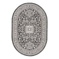thumbnail image 3 of Unique Loom Outdoor Aztec Collection Area Rug - Chalca (5' 3" x 7' 10" Oval Charcoal Gray/Ivory), 3 of 7
