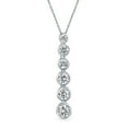 thumbnail image 1 of Pendentif Design Géométrique Gradué en Forme de Goutte en Argent Sterling AAA CZ pour Mariage, Bal, Zircon Cubique Rond, 1 of 5