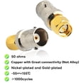 thumbnail image 5 of BNC SMA Coax Connector SMA Male to BNC Female Coaxial Connector Low Loss Coax Adapter for RF Antennas, Wireless LAN Devices, Coaxial cable Pack of 2, 5 of 5