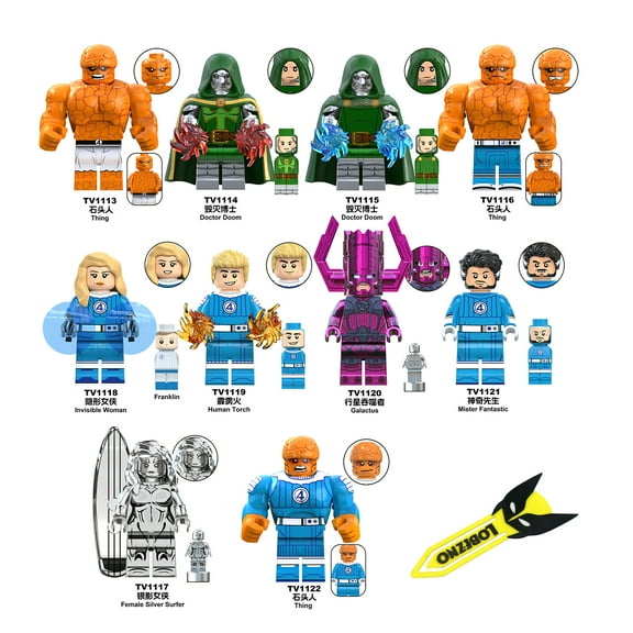 11Pcs Magical superhero movie characters Minifigures Toy, City Hero Quartet Series Building Blocks, Gift Collection Decoration for Children