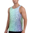thumbnail image 2 of Fuzoiu Beautiful Glitter Print Men's Workout Tank Tops,Sleeveless Gym Shirt Quick Dry,Fitness Bodybuilding T-Shirt,Muscle Athletic Workout Tee-4X-Large, 2 of 7
