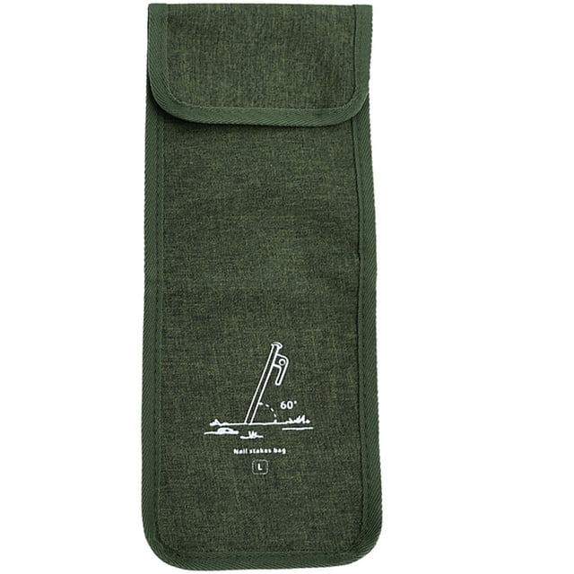 Miangastore Portable Tent Stakes Bag Handheld Tent Pegs Bag Outdoor Tent Stakes Storage Bag