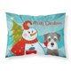 thumbnail image 1 of ""Caroline'S Treasures Bb1826Pillowcase Muñeco De Nieve Con Funda De Almohada Estándar De Tela Schnauzer Grande Multicolor"", 1 of 1