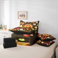 thumbnail image 4 of Erosebridal Happy Caming Bedding Sets King Size, Jungle Flower Comforter Sets with Sheets, Adventure Theme Decor, Reversible 7pcs, 4 of 5