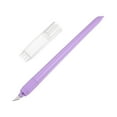 thumbnail image 3 of Uxcell High Speed Steel Plate Plastic Handle Art Craft Hobby Exacto Knife with Cap Purple, 3 of 6