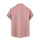 thumbnail image 5 of Blusa y camisa de manga corta con cuello vuelto y botones para hombre, estilo cárdigan vertical de manga corta con cuello vuelto y bolsillo, blusa de poliéster para hombre, 5 of 5