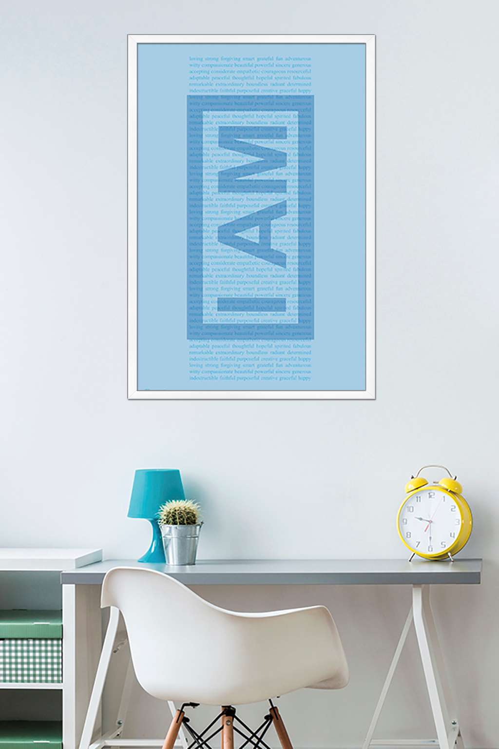 I Am - Text Wall Poster, 22.375" x 34", Framed