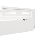thumbnail image 6 of Euroco Wood Twin Size Platform Bed with Guardrails and Drawers, White, 6 of 12