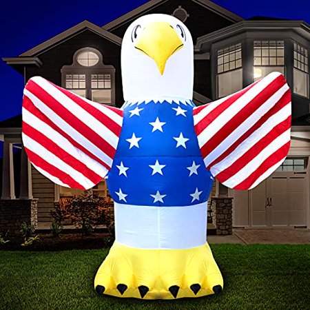 Holidayana 4th of July 8 ft Bald Eagle Inflatable - Fourth of July
