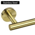 thumbnail image 3 of Uxcell Toilet Paper Holder Stainless Steel Brushed Finish Gold Tone, 3 of 7