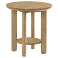 thumbnail image 3 of Coaster Ottowa 2-piece Round Transitional Wood Coffee Table Set in Washed Oak, 3 of 12