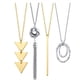 thumbnail image 1 of Collar de borla Exquisito Estilo simple Joyas estéticas ajustables Collares en capas Accesorios para mujeres para adolescentes 4 piezas Inevent AP009176-00B, 1 of 5