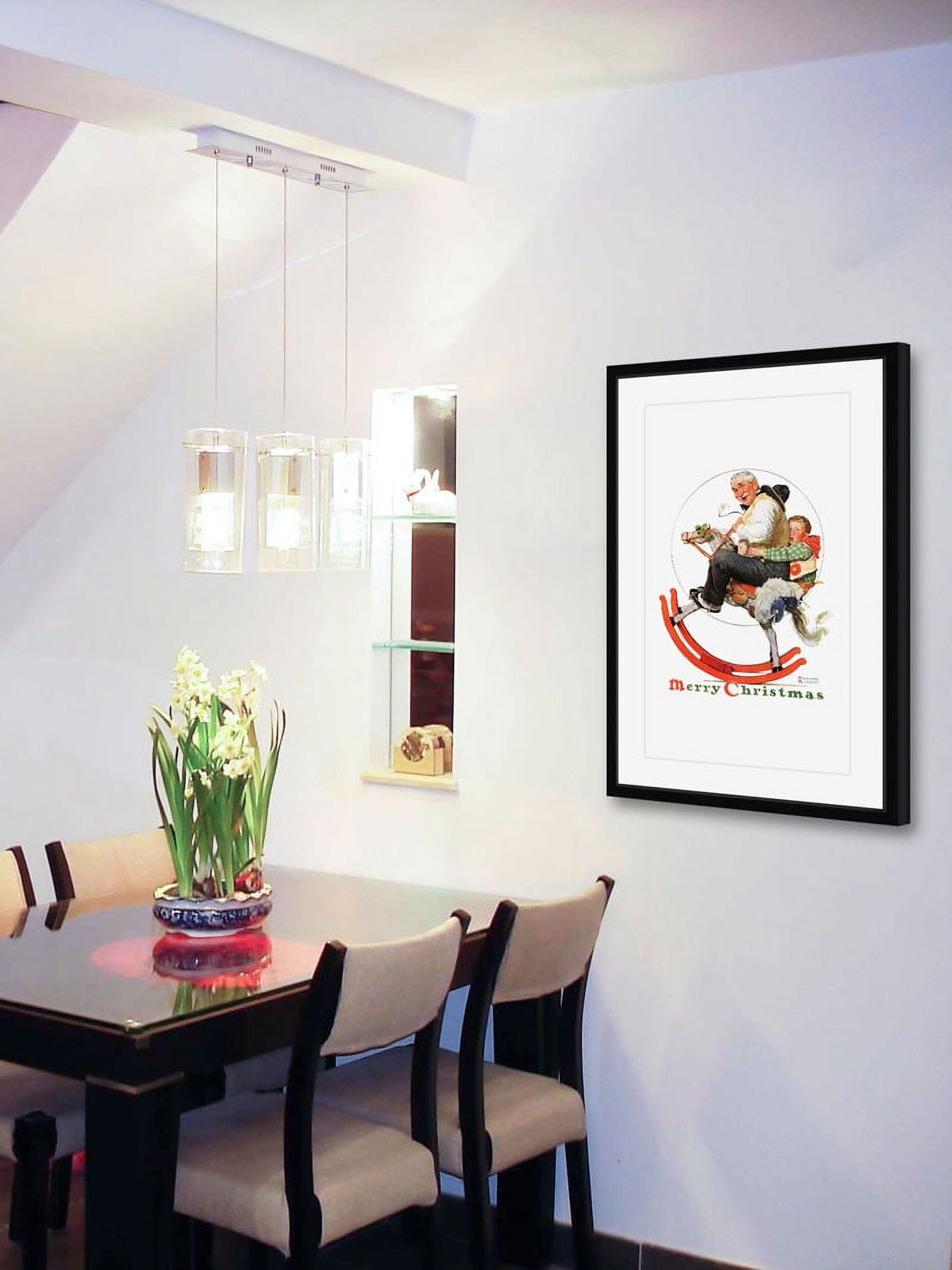Marmont Hill Inc Norman Rockwell 'Gramps on Rocking Horse' Marmont Hill Framed Art Print - Multi-color