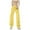 Yellow, variant on EDFBUYKRS Female Women Pants Casual Plus Size Wide Leg Pants for Women 4X-5X Women Fashion Overalls High Waisted Straight Leg Wide Leg Trousers Loose Casual Floor Length Trousers Xxl