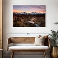 thumbnail image 3 of Elephant Stock River And Snowy Mountains Wall Art - Horizontal Canvas Wall Art - Living Room Wall Decor - Nature Canvas - Gray And Beige Decor - 45" x 30", 3 of 8