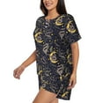 thumbnail image 5 of Sigee Snake Sleep for Sleepwear Casual Pjs with Pockets Women's Pajamas Sets Shorts 2 Piece Short Sleeve Lounge Sets, 5 of 9
