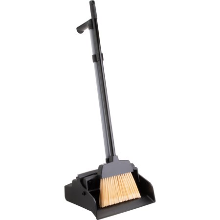 Genuine Joe Lobby Dust Pan Combo Kit  Black