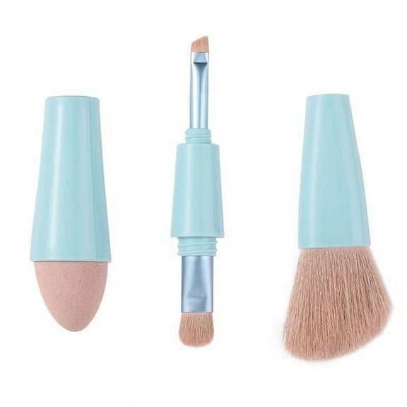 Makeup Brush, Glam Blend, Eyeshadow Brush Set, Foundation Beauty Tool Multifunctional Portable Pen(Blue)