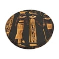 thumbnail image 1 of Balery Ancient Egyptian Hieroglyph Fundas de asiento para taburete de bar redondo de tela de terciopelo ajustables que protegen de arañazos y manchas para sillas de 14 a 17 pulgadas.-12 inch, 1 of 7
