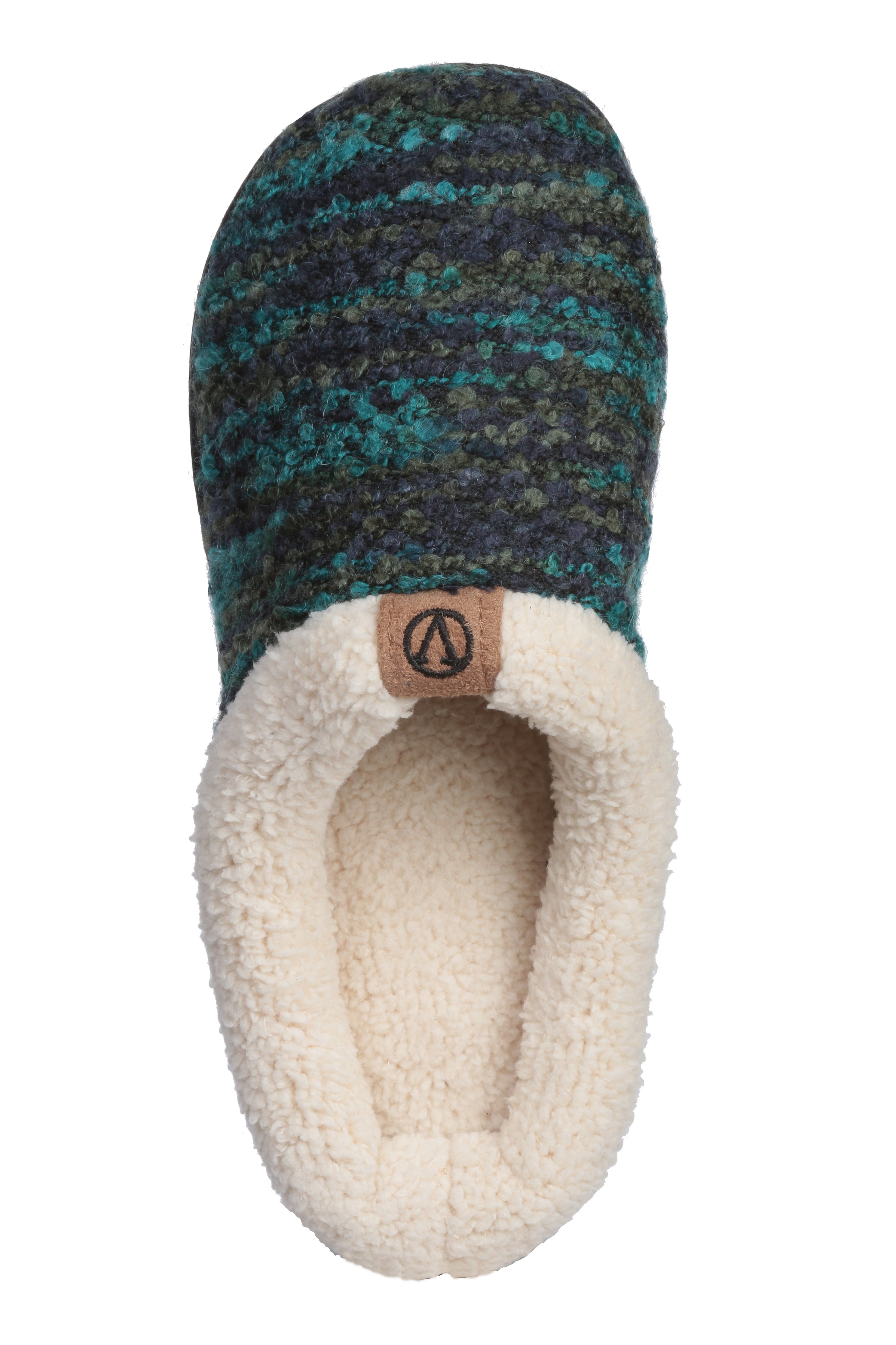 Roxoni Womens Warm Winter Slippers, Knit Outer & Fleece Inner,Rubber Sole -sizes 6 to 11 -style #2110 - image 3 of 6