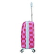 thumbnail image 5 of CRCKT Kids Girl 21" Checker Hardside Carry-on Luggage With 360 Spinner Wheels - Carmine Rose, Hot Pink Check, 5 of 10