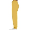 thumbnail image 3 of Njagoc3 Womens Plus Size Solid Color Straight Leg Cuffed Ankle Joggers - Casual Fashion Long Pants, 3 of 5