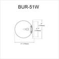thumbnail image 2 of Burlat Wall Sconce, 2 of 3