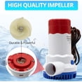 thumbnail image 2 of MAKERELE Electric Bilge Pump DC12V 1500GPH High Efficiency Bilge Pump Suitable for a Variety of Boat Type Water Equipment, 2 of 6